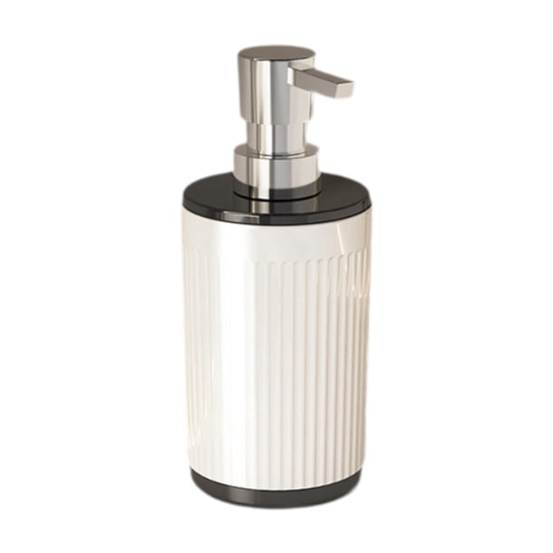 Dispensador de jabón líquido para manos, botella vacía de 325 ml para el hogar y el salón de belleza. Blanco