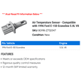 thumbnail image 2 of Air Temperature Sensor - Compatible with 1996 Ford E-150 Econoline 5.0L V8, 2 of 2