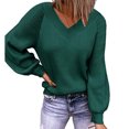 thumbnail image 2 of Suéter casual para mujer, suéter de manga larga para mujer, jersey para mujer, suéter de punto para mujer, funcionalidad inteligente, 2 of 6