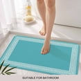 thumbnail image 3 of Turquoise Door Mat&nbsp;Indoor Outdoor Entrance, Non Slip Rug for Kitchen Bathroom Entryway Rug, Geometric Boho Ethnic Tile Chic Monochrome Washable Doormat Floor Mat for Office Home Decor 24x36 Inch, 3 of 8