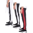 thumbnail image 2 of Weiv Mens 3 PACK Heavy Weight Stripe Jogger with Pockets Striped Waist Elastic Ankle, 2 of 5