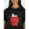 thumbnail image 4 of Snoopy Women’s Holiday Graphic Tee, Sizes XXS-XXL, 4 of 5