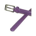 thumbnail image 5 of CTM  Skinny 3/4 Inch Leather Dress Belt (Pack of 2 Colors) (Women), 5 of 6