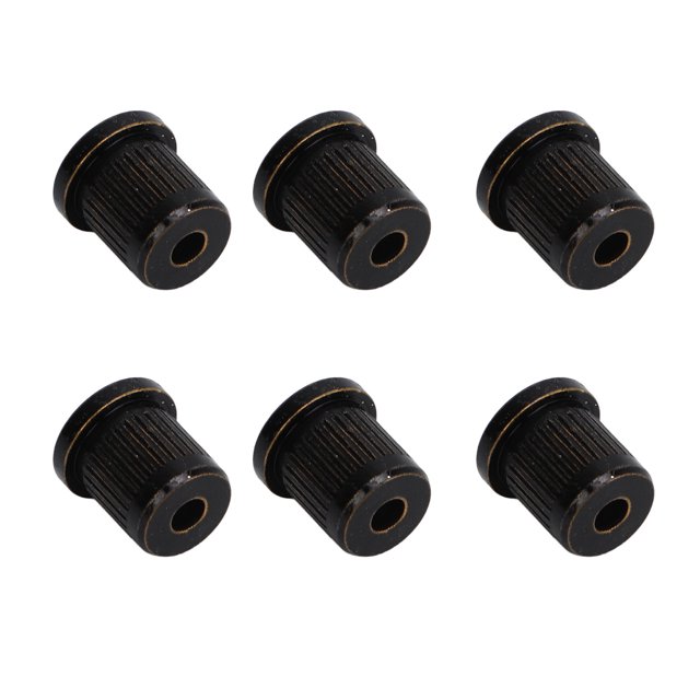 Electric 6Pcs Guitar String Ferrules Through Body Brass Recordative Edition for Electric Guitars