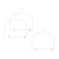 thumbnail image 3 of 3 Pieces Top Swivel Hook Body Shape Display Hangers Storage Multifunctional Organizer Bikini Hangers Swimsuit Hangers for Scarves Sleepwear Beige, 3 of 8