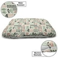 thumbnail image 3 of 1970s Pet Bed, Retro Style Scandinavian Style Flowers with Dots Pastel Colored Composition, Resistant Pad for Dogs and Cats Cushion with Removable Cover, 24" x 39", Pale Pink Pale Green, by Ambesonne, 3 of 4