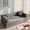Gray, variant on YINIX 78,6" Convertible Sofa Couch with 2 Pillows, Sleeper Sofa Bed for Living Room, Small Spaces, Green
