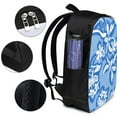 thumbnail image 5 of YFYANG 17" Laptop Backpack, Blue Flower Doodle Fashion Travel Work Backpack with USB and Headphone Cable Interface for Men and Women, 5 of 8