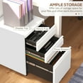 thumbnail image 4 of Vinsetto Steel File Cabinet with Lock Hanging Bar for Letter A4 Legal Size, 4 of 10