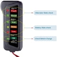 thumbnail image 2 of Probador de batería digital de coche de 12 V, alternador, analizador de batería con indicador LED para coche, motocicleta y camión., 2 of 5