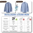 thumbnail image 3 of Mini Steam Iron for Clothes, 6 Ironing Modes Travel Steamer for Clothes, 2 in 1 Portable Handheld Iron Dry Ironing & Wet Ironing, 10 S Fast Heat Up 180° Rotatable Small Steam Iron, 3 of 6
