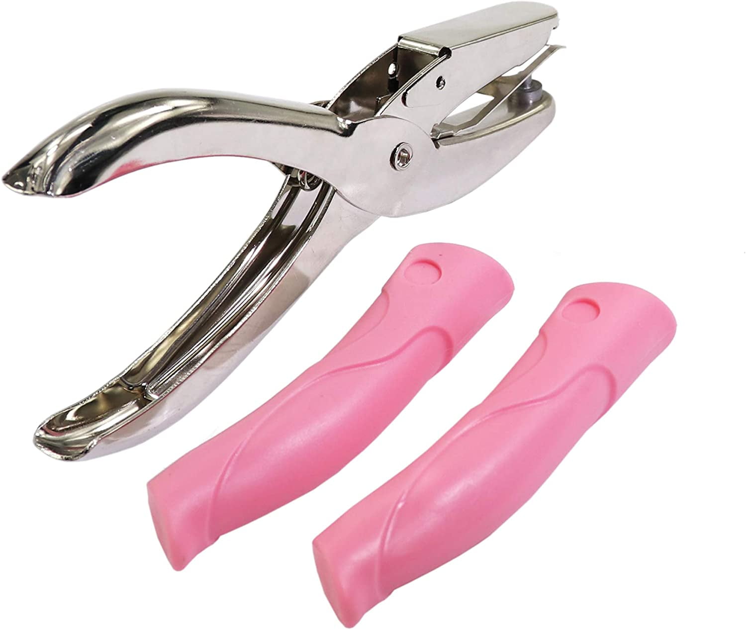 ABCISI 2 Pack 1/4 Inch Star Shaped Metal Single Handheld Paper Hole Puncher, Star Hole Punch with Soft-Handled for Tags Clothing Ticket, Ideal in Craft Projects for functional and Decorative Purposes