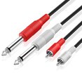 thumbnail image 2 of Cable de audio RCA TNP Premium dual 1/4 pulgada 6 pies, 2 of 2