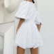 thumbnail image 5 of Vestido plisado para mujer, vestido de fiesta con cuello en V y manga abullonada, vestidos elegantes sencillos para mujer FLhrweasw Nuevo, 5 of 9