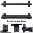 thumbnail image 3 of Lavievert Floating Shelves Wall Mounted Set of 2, Rustic Wood Wall Storage Shelves for Bedroom, Living Room, Bathroom, Kitchen, Office - Black, 3 of 7