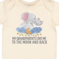 thumbnail image 4 of Inktastic My Grandparents Loves Me to the Moon and Back Elephants Boys or Girls Baby Bodysuit, 4 of 5