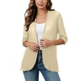 thumbnail image 6 of Frostluinai Women Kimono Cardigans Casual Summer Tops Cover up Open Front 3/4 Sleeve Lightweight Coverups Resort Wear S-2XL, 6 of 10