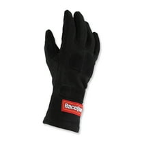 RaceQuip® 355008RQP 355 Series Driving Gloves - SFI 3.3/5 - Black/Black - 3XL