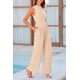 thumbnail image 4 of Mono Enterizo PRETTYGARDEN sin Mangas Pierna Ancha M Beige, 4 of 8