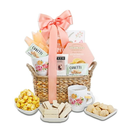 Alder Creek Gift Baskets Spring Brew-Tea-Full Basket (7 Items)