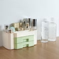 thumbnail image 3 of Caja de almacenamiento de cosméticos para mujeres, estante de almacenamiento a prueba de polvo, cajón de escritorio, tocador para el hogar, organizador de cuidado de la piel, 3 of 6