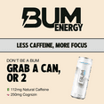 thumbnail image 3 of Raw Nutrition BUM Energy Drink, 112 mg Natural Caffeine, Champion Mentality, 12 fl oz, 12 Pack, 3 of 7