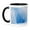 Black/White, variant on 3drose, Usa, California, Sierra Nevada Range. Scenic of Ice Cave., 11oz Two-tone Blue Mug