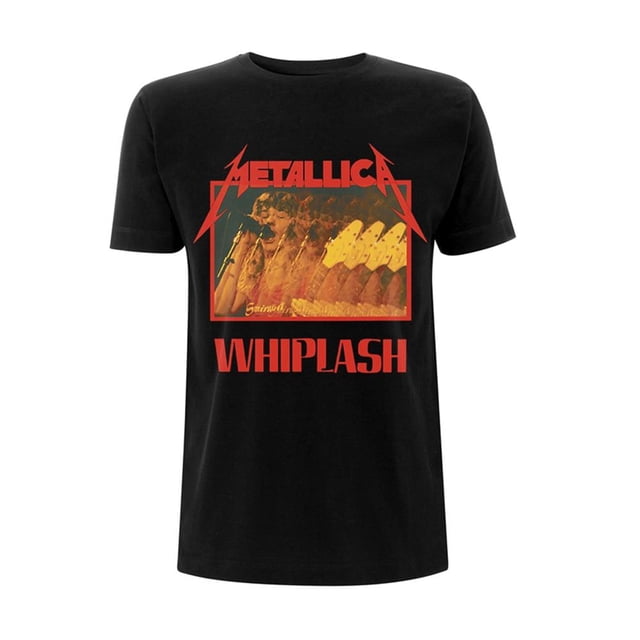 Metallica - Camiseta Whiplash para Adultos Unisex (Negro)
