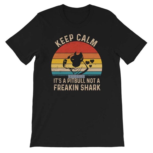 Camiseta de marca para hombre Tee Pitbull Humor Keep Calm es un Pitbull no un maldito regalo Camiseta para hombre y mujer camisetas talla europea