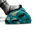 thumbnail image 5 of Cartoon Foot Rest, Continuous Colorful Cats and Paw Traces Print, Non-Slip Backing Adjustable Ergonomic Memory Foam Leg Support for Office, Sea Blue Indigo, by Ambesonne, 5 of 5