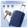 thumbnail image 3 of SONGMY Hardshell, Lightweight Suitcase with Double Spinner Wheels, Luggage, Blue+PP, 20/24/28 Inch, 3 of 7