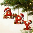 thumbnail image 6 of 26 Letters Christmas Tree Decoration Pendant Ornaments Personalized Diy Christmas Orn - A to Z Ornaments for Tree Decor & DIY Crafts, Festive Letter Decor, 6 of 8