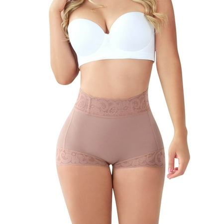 YOTMKGDO Shapewear Tummy Control  Bladder Control Underwear for Women  Women Classic Lace Butt Lifter Panty Smoothing Brief Daily Wear (#1 Purple  XL)