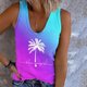 thumbnail image 3 of Gibobby Chaleco estampado de verano casual y de moda para mujer(Morado,CH), 3 of 5