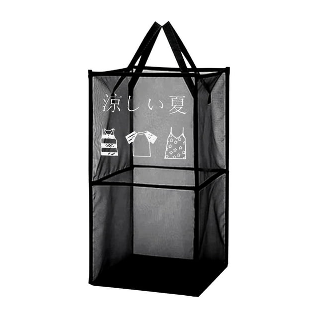 TopLLC Storage Bins Storage Panier, Tissu en Maille, Panier Pliable pour Lavage à l'Eau des Vêtements Sales, Sacs de Rangement pour Panier à Linge et Vêtements Sales