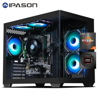 ZHIC Gaming Desktop PC, AMD Ryzen 5 5600G, 16GB RAM, 1TB SSD