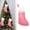 J, variant on Ktoot 1Pcs Felt Christmas Stocking,15 Inches Red and Green Christmas Stockings,Green Cuff with Gold Trim DIY Christmas Stockings for Family Holiday Christmas Party Decorations