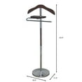 thumbnail image 3 of VL17017 Oxford II Chrome Steel and Walnut Wood Valet, 3 of 7