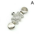 thumbnail image 5 of K-KED Vintage Women Sweater Collar Clip Clasp Shirt Dress Cinch Cardigan Clip Delicate Jewelry -G, 5 of 9