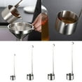 thumbnail image 3 of Long Handle Stainless Steel Dipper Sauce Ladle Flat Bottom Spoon 50ml, 3 of 8