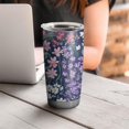 thumbnail image 4 of 20 Oz Pioneer Flower Coffee Tumbler Double Wall Insulated Stainless Steel Water Bottle | Metal Reusable Thermoses Flask with Cup Cap | Leak & Sweat Proof with Anti-Dust Lid, 4 of 7