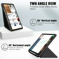 thumbnail image 4 of Feishell for iPad Pro 12.9 inch 2022/2021/2020/2018 Cover with Pencil Holder,Shockproof Magnetic Flip Two Angle View Kickstand Auto Sleep/Wake Up Function Smart Case,Black, 4 of 7