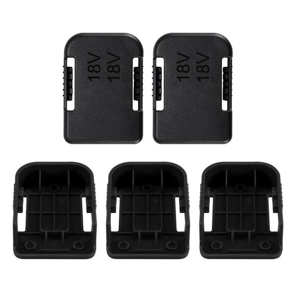 Negro Práctico Soporte De Batería Portátil Cubierta De Batería De Alto Rendimiento Para Bosch Bat622 Bat609 18V Batería Para Makita Bl1860B Bl1850B Bl1860 Bl1850 18V Batería 5 Uds Speravity TO003980-00