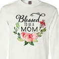 thumbnail image 4 of Inktastic Blessed to Be a Mom with Pink Flowers Long Sleeve T-Shirt, 4 of 5