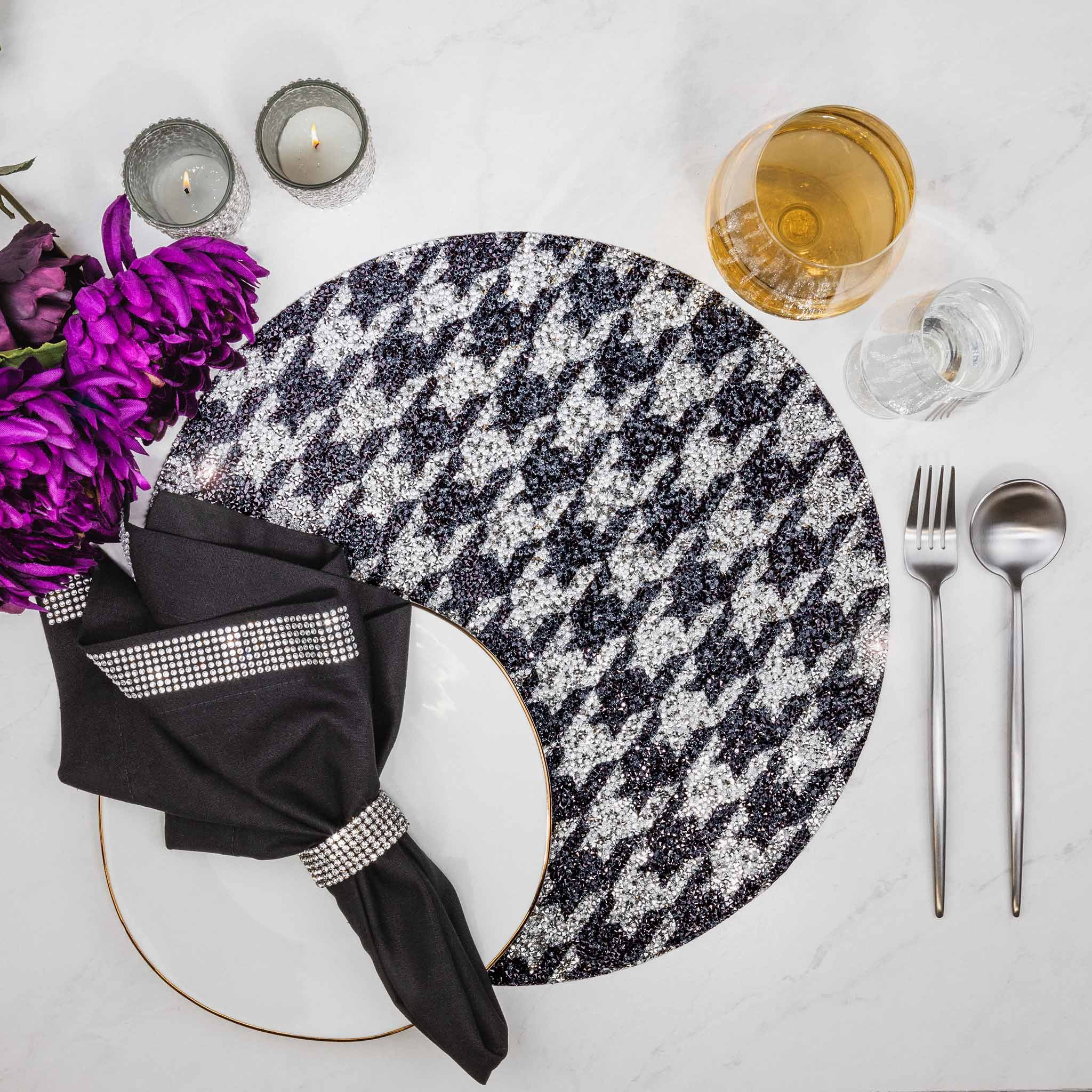 Luminous Houndstooth Placemat