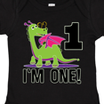 thumbnail image 4 of Inktastic First Birthday Girl Dragon Girls Baby Bodysuit, 4 of 5