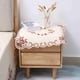 thumbnail image 4 of Mantel de comedor Jadeshay Bordado con flores rojas Cuadrado de 130 cm, 4 of 8