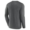 thumbnail image 3 of Men's Fanatics  Heather Charcoal Pittsburgh Steelers Blackout Long Sleeve T-Shirt, 3 of 3