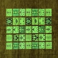 thumbnail image 1 of Ahgly Company Indoor Square Abstract Green Modern Area Rugs, 4' Square, 1 of 4