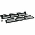 thumbnail image 3 of TRIPP LITE 48-Port 1U Rackmount Cat6 110 High Density Patch Panel, 568B, RJ45 Ethernet, 3 of 4